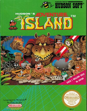 Adventure Island NES  front cover