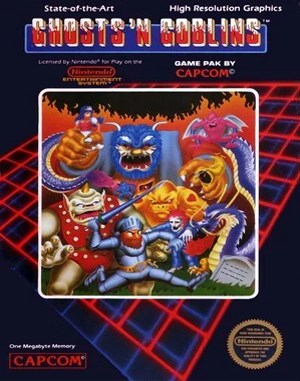 Ghosts ‘N Goblins NES  front cover