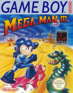 Mega Man III Game Boy front cover